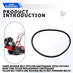 24995 Reverse Belt (10mm x 812mm) for Earthquake Rear Tine Tiller 29702 33970…