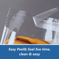 5″ x 7″ (200 Count) Clear Cellophane Bags – Self Sealing Cello Plastic Poly B…
