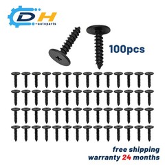 New 100Pcs Flat Head Tapping Screw for Honda Clarity Electric 2017 2018 2019