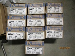 25 NIB Neer brand model TCI-502 3/4″ set screw EMT connector insulated throat