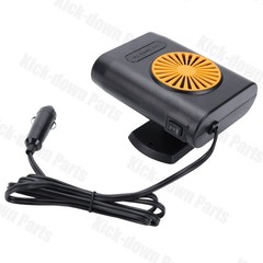 1x New 200W 12V Car Heater Cooling Fan For Windshield Defrosting – Orange/Black