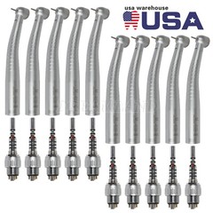 1-10 KaVo Style Dental Fiber Optic High Speed Handpiece 6Hole LED Coupler YD6