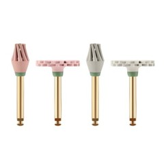 4pcs Dental Composite Polishing Wheel Kit Silicone with Diamond Burs RA 2.35mm