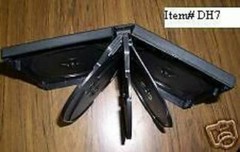1 NEW HIGH QUALITY 27mm 7- DISC DVD CASE, BLACK DH7