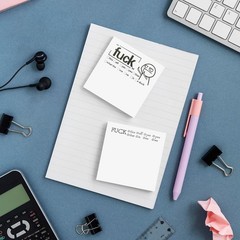 Funny Sticky Note for Work Adults normal, White