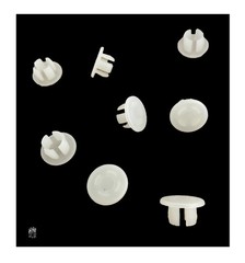 8 Pack Off White Plastic 3/8″ Hole Plugs HPW375