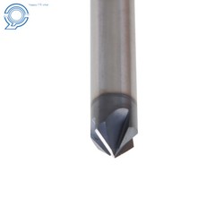 2Pc Double End 3/8″ 4 Flute 90 Degree 2-1/2″ Overall Length Carbide Chamfer Mill