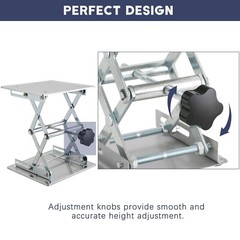 Lift Table Lab Stand Lifter, Scissor Lifting Jack Platform 8″X 8″, Stainless …