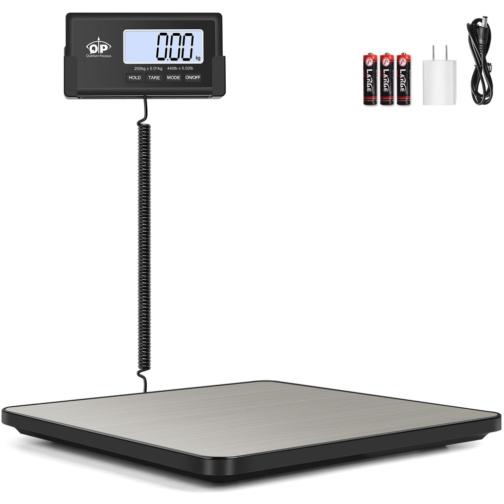 QP Shipping Scale for Packages, 440lb/0.35oz High Accuracy Digital Postal Sca…