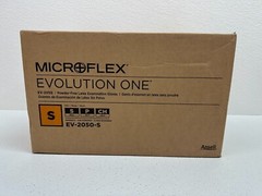 Ansell Reorder No EV-2050-S Latex Gloves Small Microflex LOT 1000 Gloves