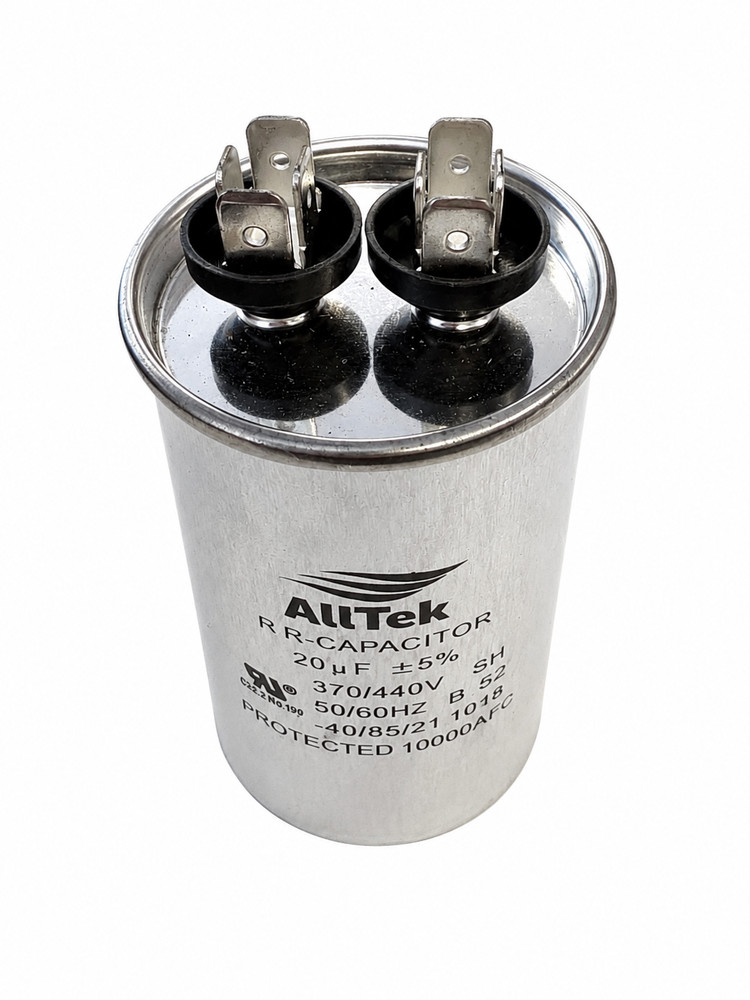 Motor Run Capacitor 20 uF (20 MFD) 370/440V Round HVAC AC Motor Fan Alltek
