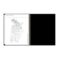 Blue Sky 8.5″x11″ 2026-2027 Weekly/Monthly Planner BS Black PP Double Horizontal