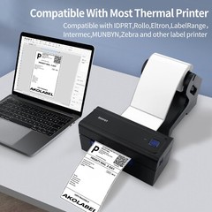 4 Rolls 4×6 Direct Thermal Shipping Labels – 250 per roll – 1000 labels