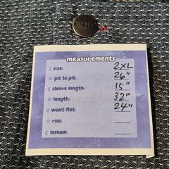 TILIT NYC Sashiko Stitch Blue Chef’s Coat Size 2XL Breathable Hidden Snap Front