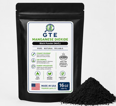 Manganese Dioxide MnO2 Powder 300 Mesh Oxidizer for Gold Silver Refining 16 oz