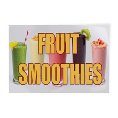 Decal Stickers Fruit Smoothies Advertising Printing B Vinyl Store Sign Label