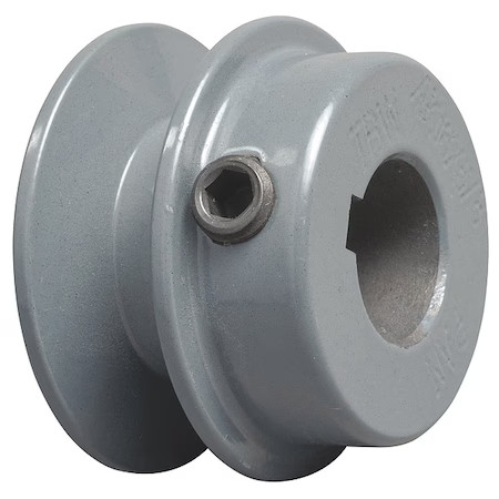 5/8 In Fixed Bore 1 Groove V-Belt Pulley 2.65 In Od, Bk25x5/8