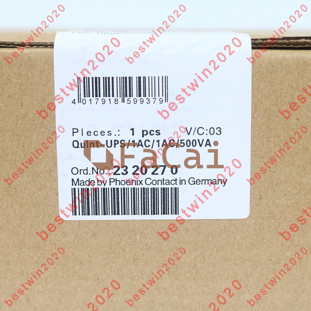 1PCS Phoenix Power Supply 2320270 QUINT-UPS/1AC/1AC/500VA NEW