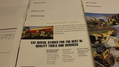1990s CAT Heavy Equipment BROCHURE LOT compact equipment