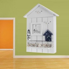 Hemoton Key Storage Holder Case Wall Mounted Wooden Key Lighthouse Model