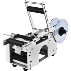 VEVOR Electric Labeling Machine Semi-Automatic Round Bottle Labeler 20-50pcs/min