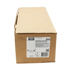 HUBBELL SYSTEMS B2432 STAMPED STEEL 2-GANG DEEP FLOOR BOX WITH BRASS COLLAR