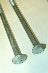 1/2″-13 X 12″ GALVANIZED CARRIAGE BOLTS – LOT OF 10 PCS.
