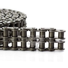 Jeremywell #50-2 Double Strand Duplex Roller Chain 10 Ft with 1 Connecting Link