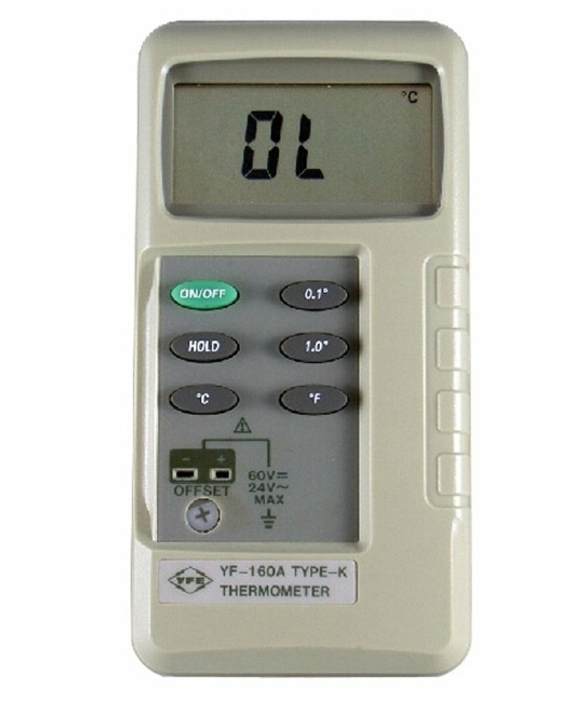 TENMARS YF-160A K Type Digital Thermometer – 50°C~1300°C / 58°F~1999°F