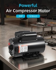 2/3/5HP SPL Air Compressor Electric Motor 230V 56 Frame 3450RPM CW/CCW Rotation