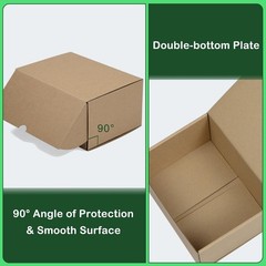20 Pack Small Brown Corrugated Shipping Boxes – Easy Assemble, Durable & Eco-…