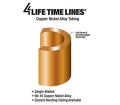 25 ft 1/4 True Copper-Nickel Alloy Non-Magnetic Brake Line USA