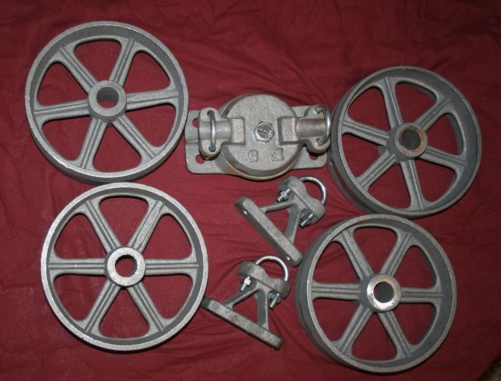 Hit & Miss Gas Flywheel Engine Cart Bolster Front Rear Wheels Truck Axle Kit