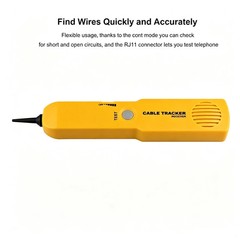 RJ11 Line Finder Electrical Wire Tracer Tone Generator & Probe Kit Cable Signal