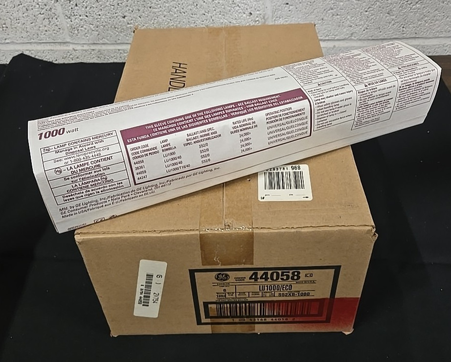 GE LU1000/ECO 1000W High Pressure Sodium Bulbs – Case of 6 – Many Available