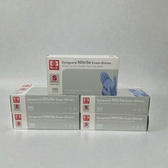 Synguard Nitrile Exam Gloves NGPF-7001 Lot of 5 Boxes / 500 Gloves Size Small