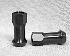 ZAKGEAR Black Titanium Wheel Lug Nut 12×1.25 Open End Acorn 20pcs set