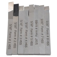 5/16 X 3-1/8″ 8 PIECE HIGH SPEED STEEL LATHE TURNING TOOL SET (2006-9024)