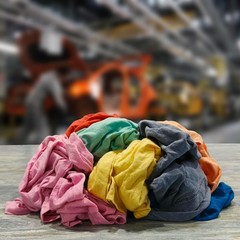 Colored Knit Rags 50 LB Box – T-Shirt Wiping Bulk Cleaning Cloths