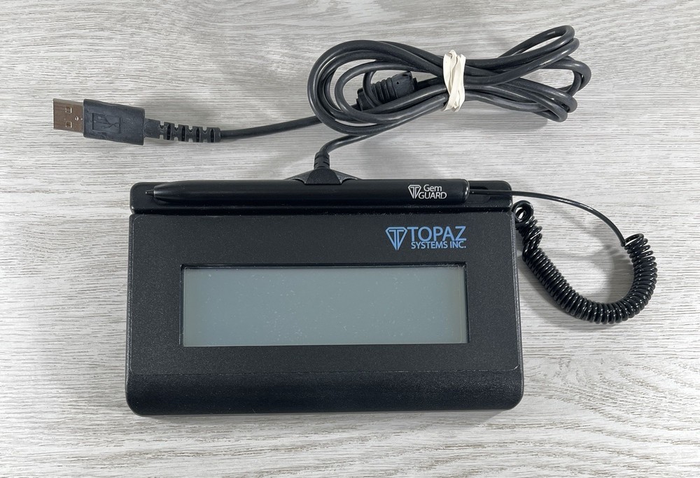Topaz System T-LBK460-HSB-R SigLite LCD 1×5 Signature USB pad & Stylus Pen