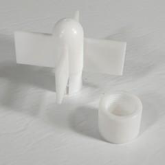 UNBRANDED PTFE Four-Bladed Agitator Impellor for Stirring Laboratory Mixtures