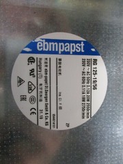 ebmpapst RG125-19/56 Cooling Fan 230VAC 0.12A 20Watt 2550RPM 19Wat 2750RPM *NEW*