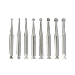 Dental RA Round Carbide Bur for Slow Speed Latch Type RA 1# – 8# Burs 5 Pcs/Box