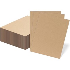 50 Pack 8.5×11 Corrugated Cardboard Sheets, Flat Cardboard Inserts for