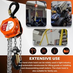 YATOINTO Chain Hoist 1/2 Ton (1100Lbs) Capacity 20FT, Manual Hand Lift Chain …