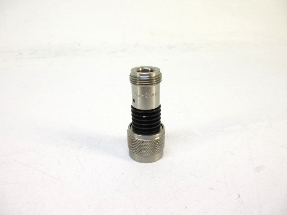 INMET 4N5W-20dB Fixed RF Coaxial Attenuator 5W Type N Male/Female 20dB