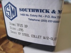 Southwick & Meister TF25 XP Extra Precision Steel Collet w/ 2 Slots, Size .295″