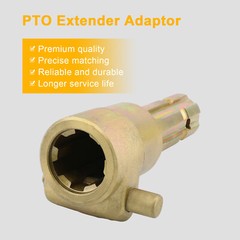 Upgraded PTO Extender Adapter for Tractor, 1-3/8″ & 6 Spline Female & Male 70HP