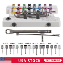 Universal Implant Prosthetic Driver Kit Torque Wrench Manual Screwdriver