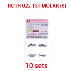 40pc Dental Orthodontic Buccal MolarTubes Bracket Roth/MBT 022 Bondable Non-conv